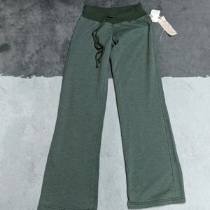 Green sweat pants